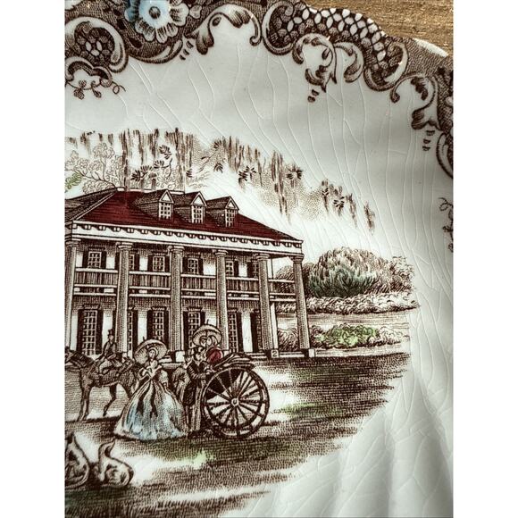 Johnson Brothers Vintage Heritage Hall Southern Plantation Oval Platter 4411 - Picture 2 of 7